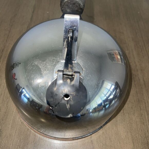 Revere Ware Signature Whistling 2 QT 1801 Copper Tea Pot Kettle - Picture 7 of 8